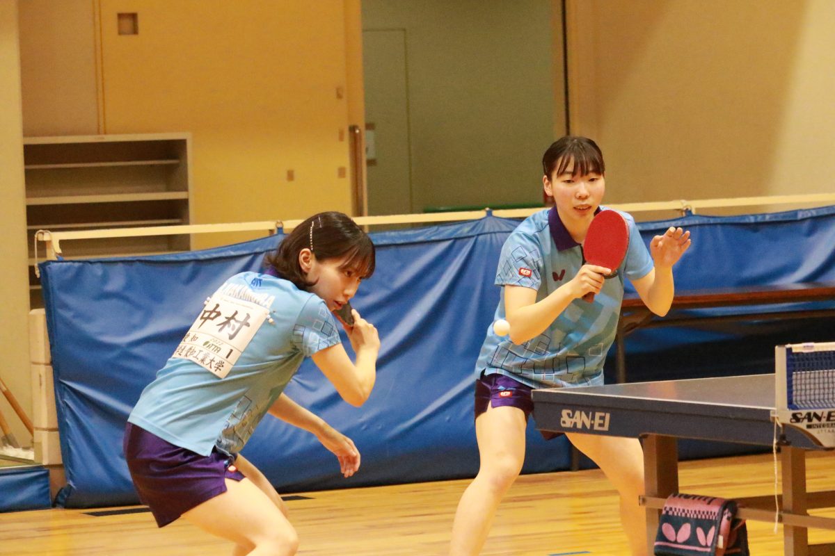写真：中村莉子/永野萌衣（愛知工業大学）/提供：東海学生卓球連盟