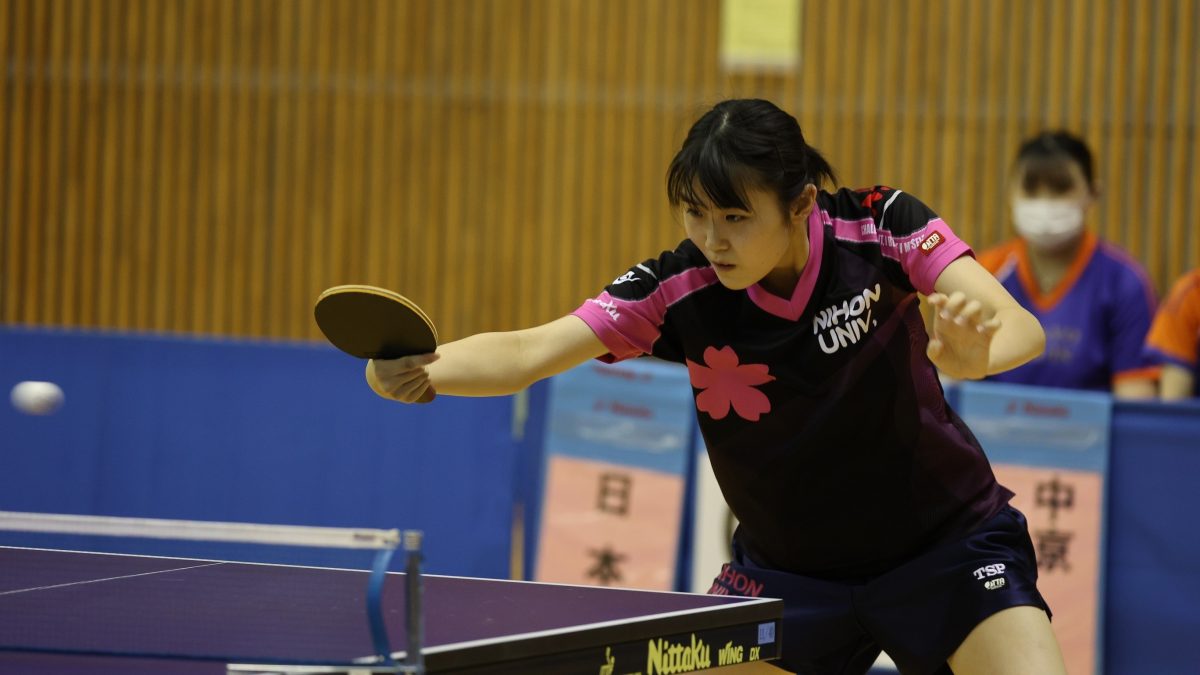 日本大が快勝で2回戦へ、高知工科大や立命館大も勝利　女子1回戦➂＜卓球・インカレ＞