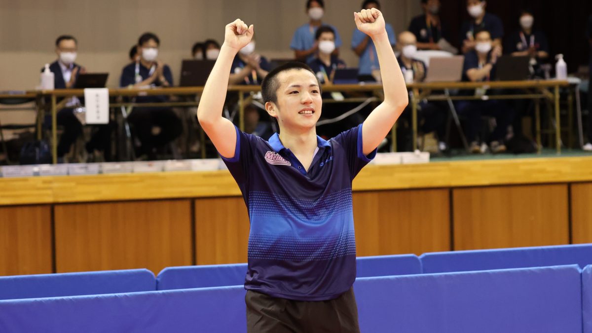 鈴木颯、同士討ちを制して悲願の優勝「6年目でやっと日本一になれた」＜卓球・インターハイ＞