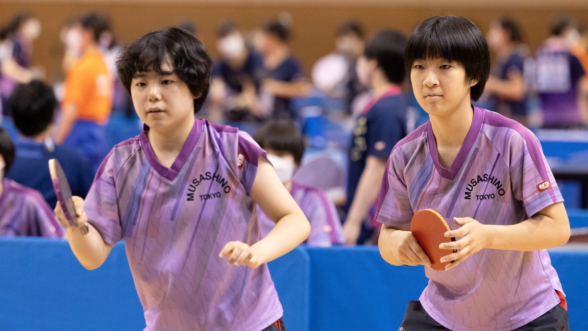 東京都代表・武蔵野、野川の2本取りの活躍で白星スタート　女子学校対抗1回戦➀＜卓球・インターハイ＞