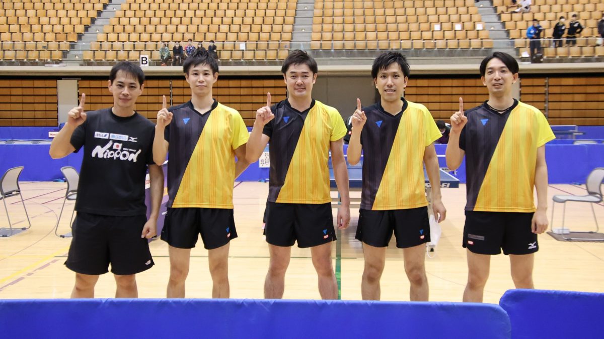 CHIDORIASHI（東京）が優勝　男子30歳以上の部ランキング一覧＜第41回全日本クラブ卓球選手権大会＞