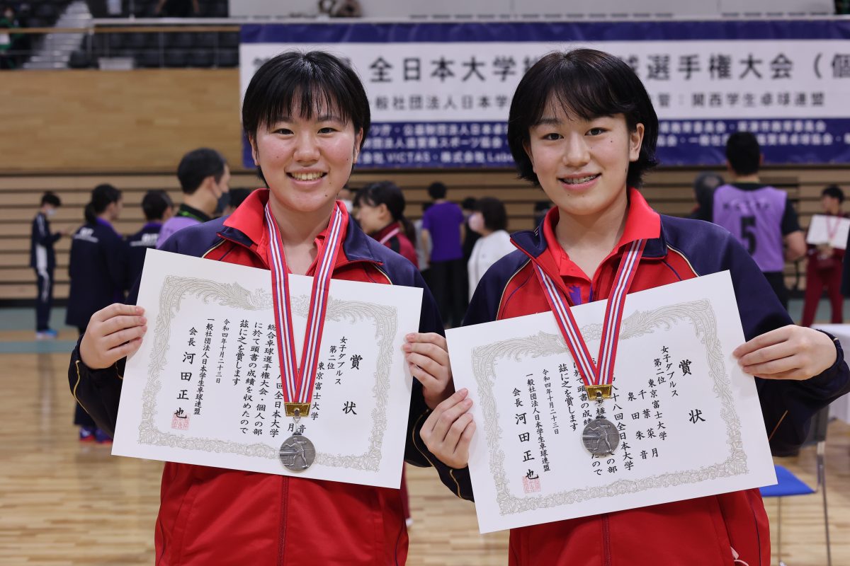 写真：千葉菜月/泉田朱音（東京富士大）/撮影：ラリーズ編集部