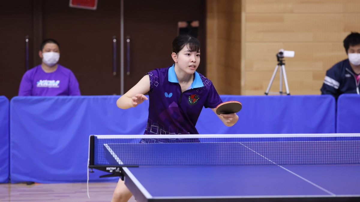 愛工大・大川らが32強入り　女子シングルス3回戦①＜卓球・全日学2022＞