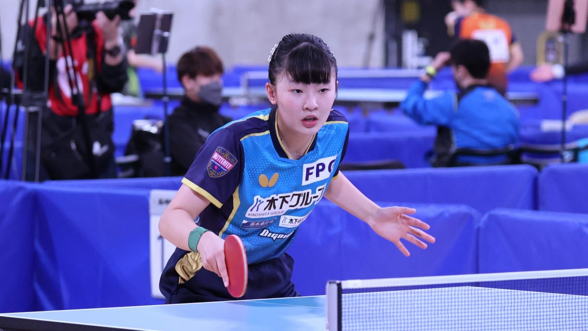 張本美和、14歳で初のランク入りも「早田選手との試合は惜しくもなかった」＜全日本卓球2023＞