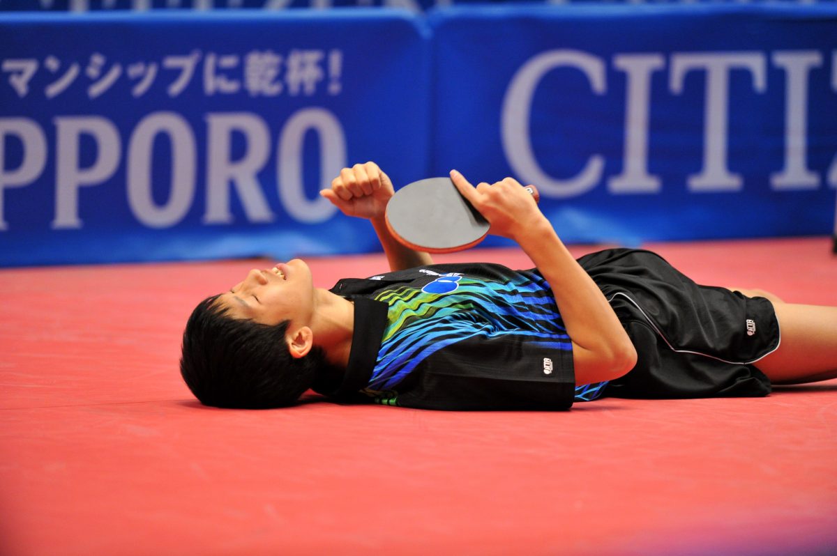 写真：教え子の吉村真晴は全日本選手権を制し、リオ五輪にも出場した/提供：築田純/アフロスポーツ