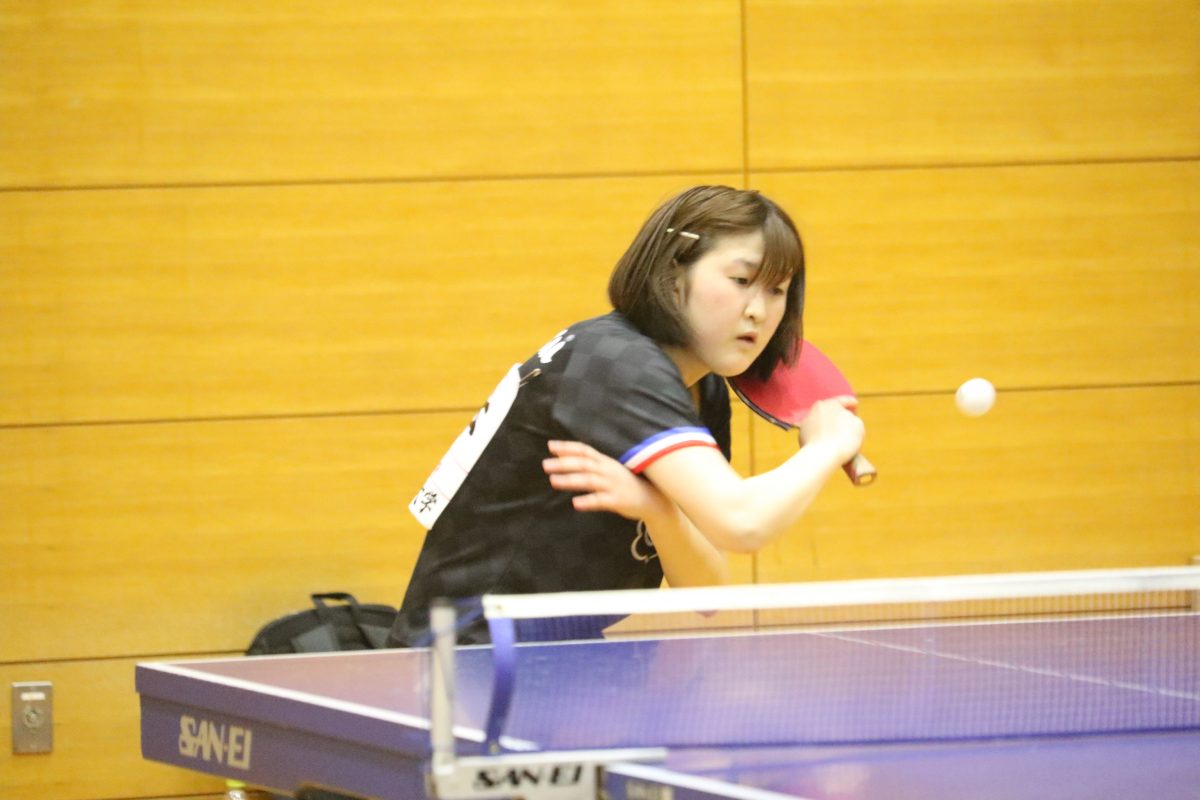 写真：橋本萌（中京大）/提供：東海学生卓球連盟