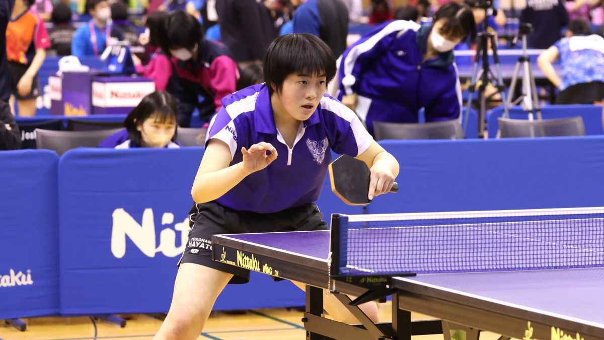 横浜隼人・岩木仁香が3種目で本戦へ　男子は三浦学苑・勝田が3冠＜卓球・インターハイ神奈川県予選＞