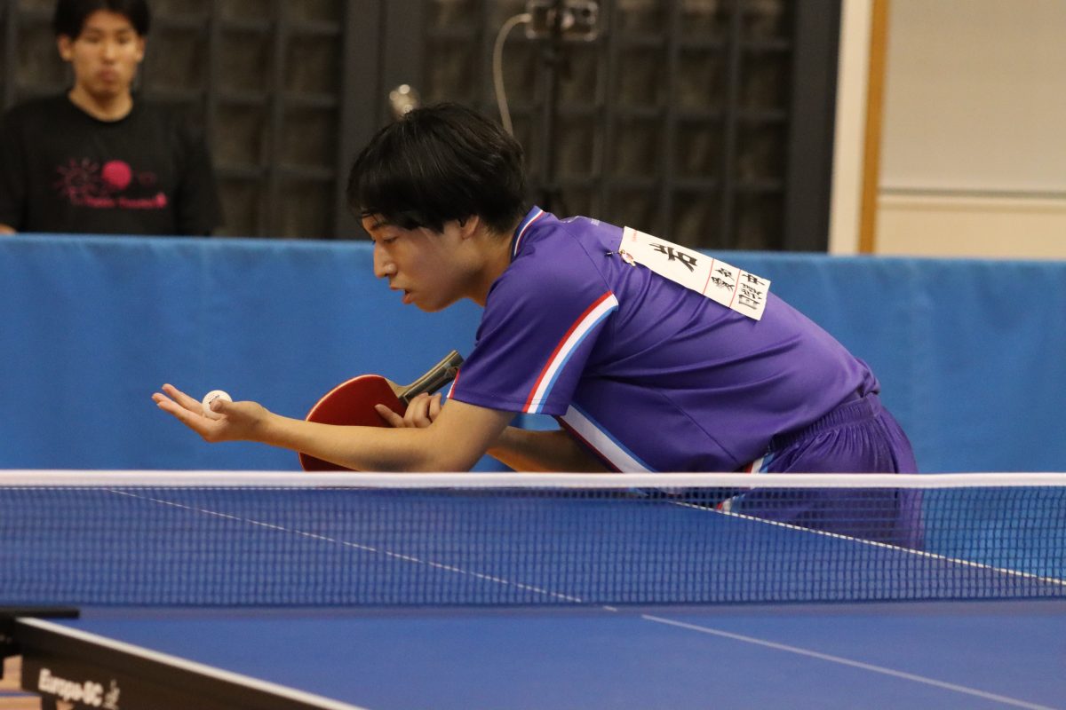写真：岩戸佑樹（中京大）/提供：東海学生卓球連盟