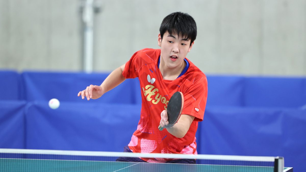 世界ユース選手権代表・谷本拓海(育英)が3冠　女子は公立校から通過選手も＜卓球・インターハイ兵庫県予選＞