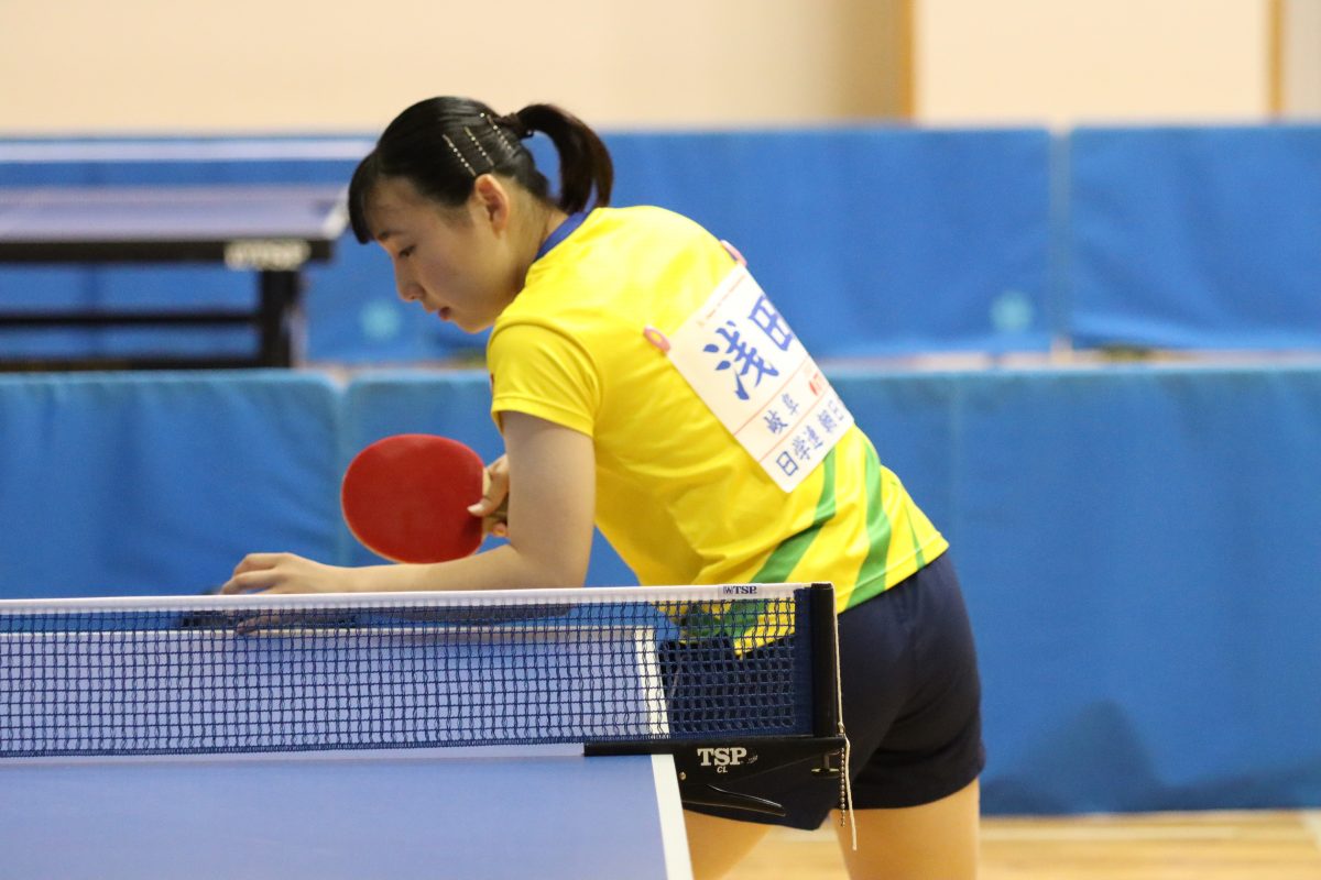 写真：浅田真奈（朝日大）/提供：東海学生卓球連盟