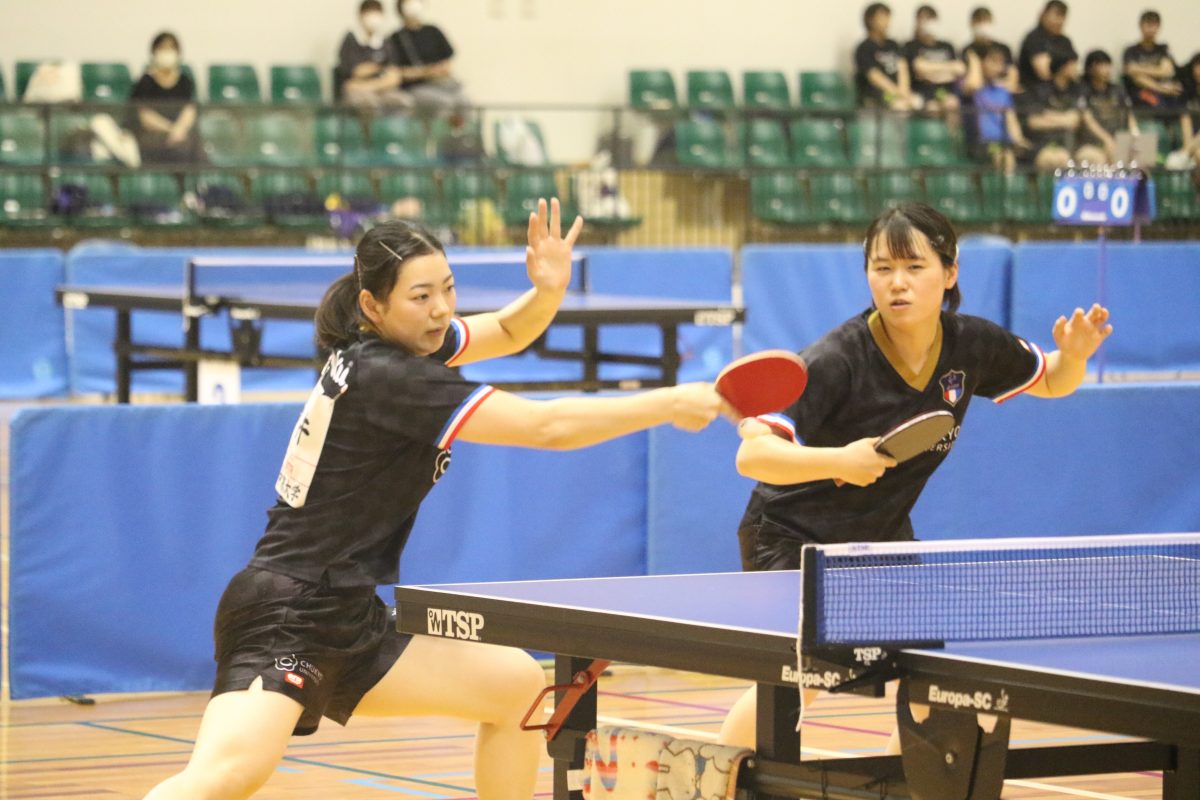 写真：石田瑳歩/今井汐珠玖（中京大）/提供：東海学生卓球連盟