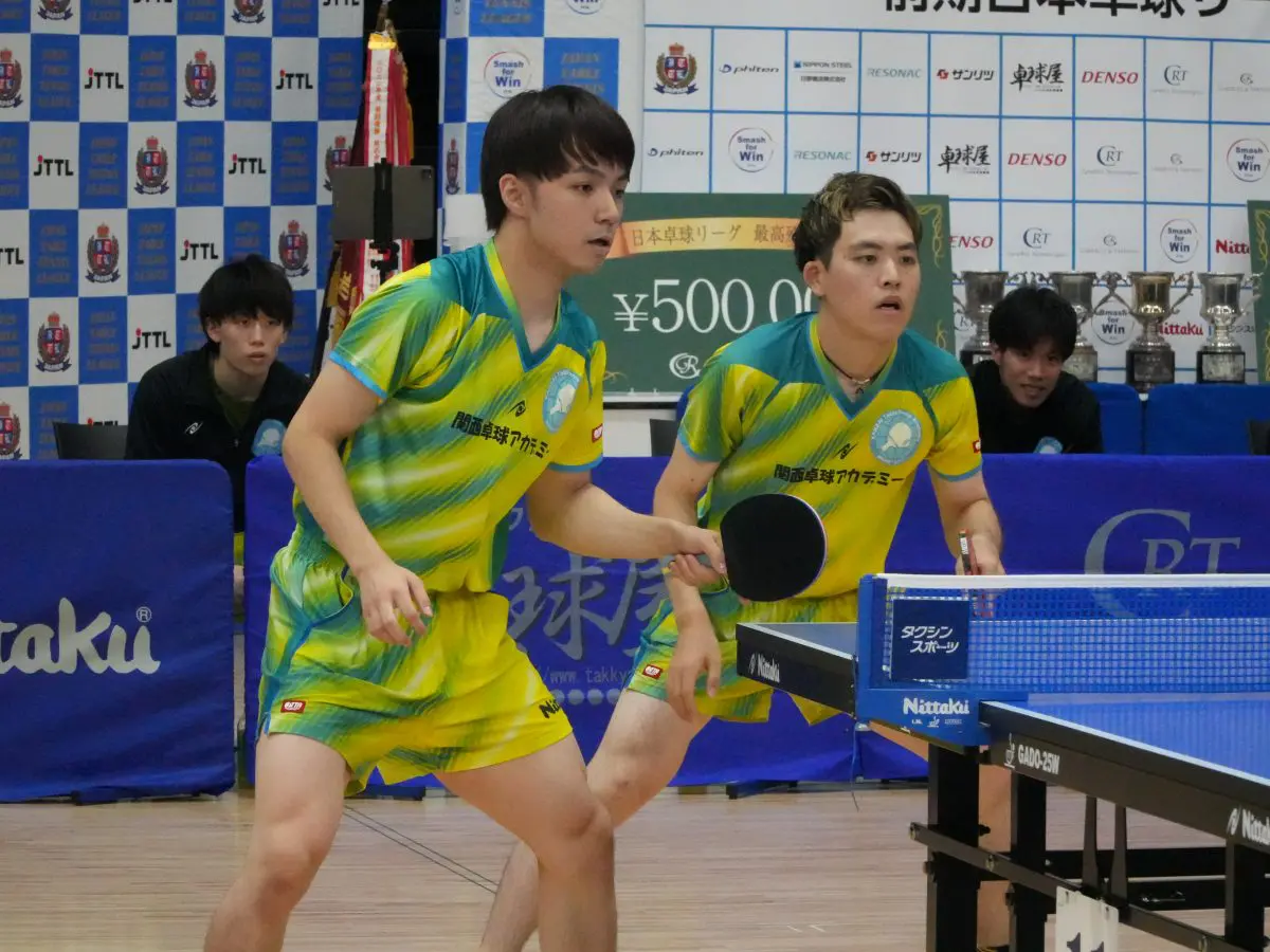 写真：木造勇人/坂根翔大（関西卓球アカデミー）/撮影：ラリーズ編集部