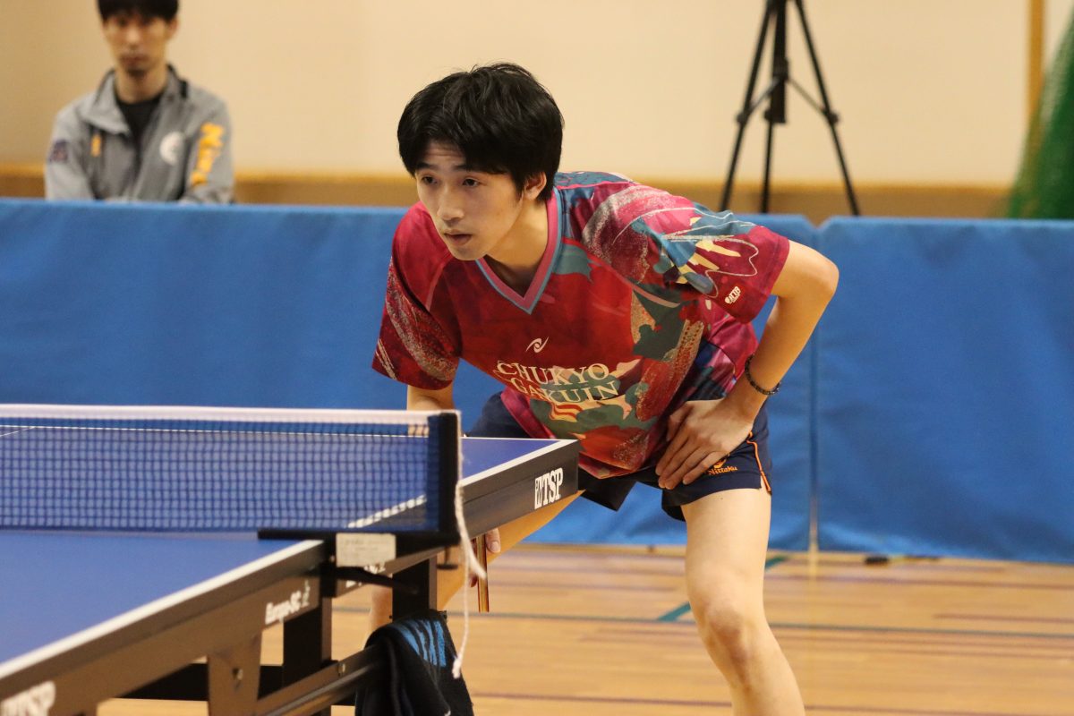 写真：堀川敦弘（中京学院大 ）/提供：東海学生卓球連盟