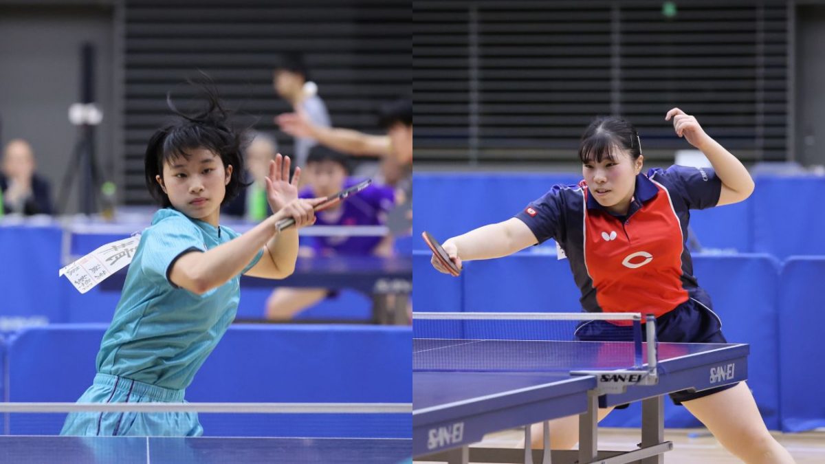 決勝は筑波大1年・青井vs中央大4年・工藤　女子単準決勝結果＜関東学生卓球選手権＞