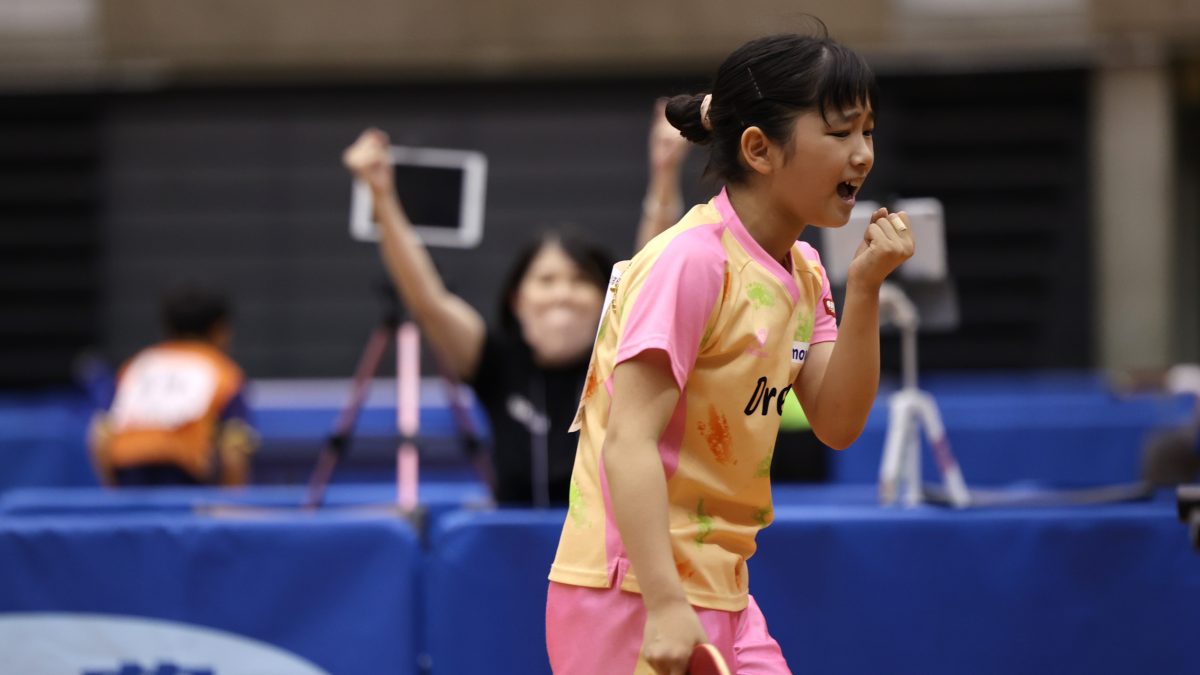 HNT-U12の中田宇海、石田心美が決勝進出＜卓球・全農杯全日本ホカバ＞