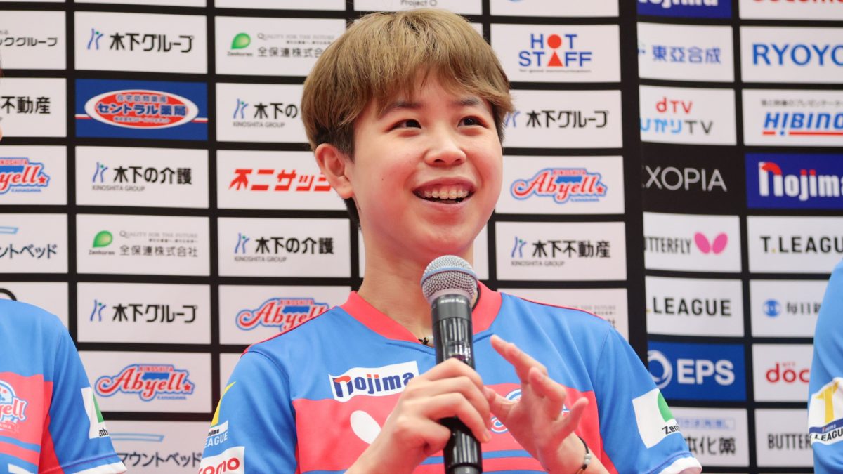 世界ランキング24位・朱芊曦、KA神奈川より2季連続Tリーグに参戦
