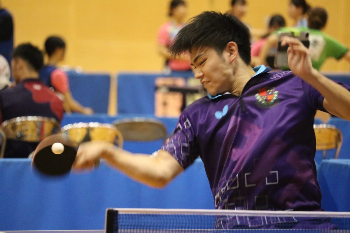 写真：横谷晟（愛知工業大学）/提供：東海学生卓球連盟