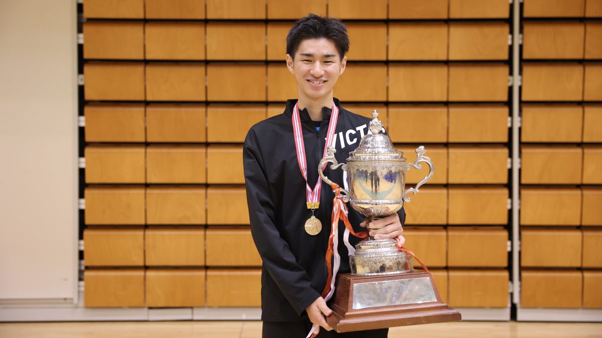 朝日大・岡野俊介が初優勝　男子シングルスランキング選手一覧＜卓球・全日学2023＞