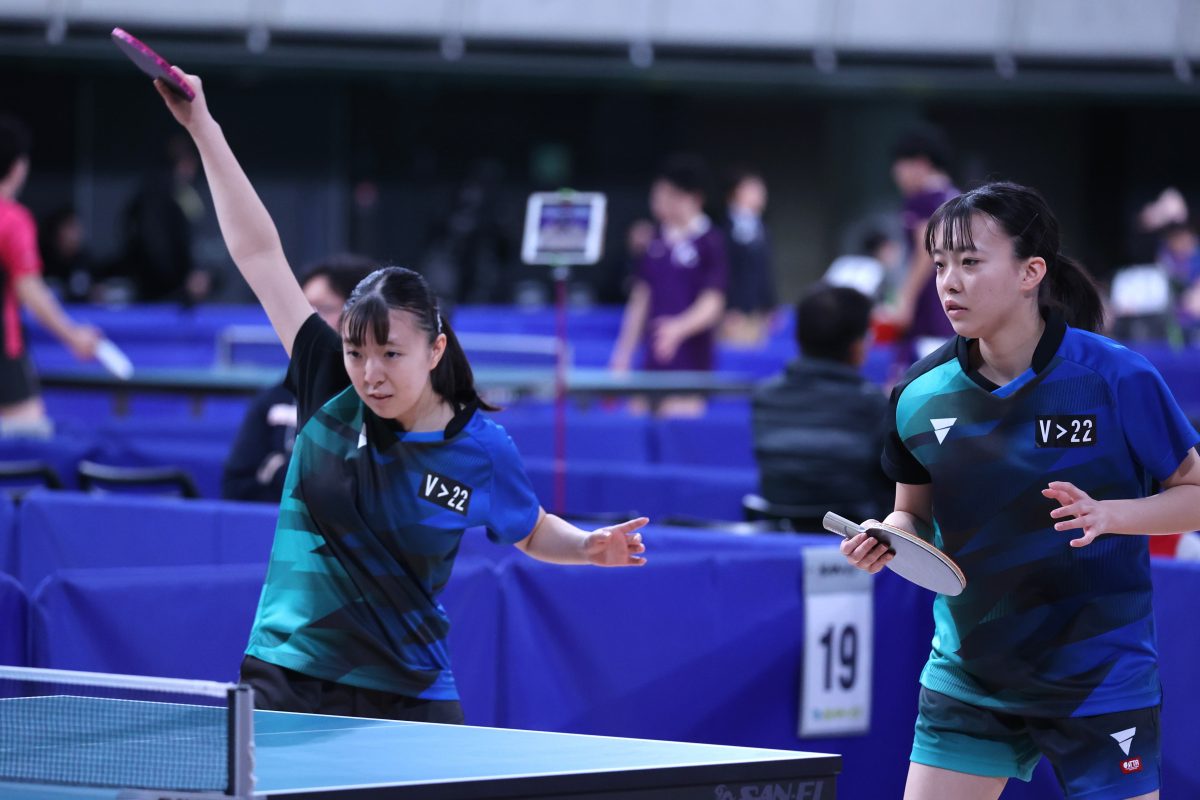 写真：小塩遥菜（JOCエリートアカデミー/星槎）と小塩悠菜（星槎中）/撮影：ラリーズ編集部