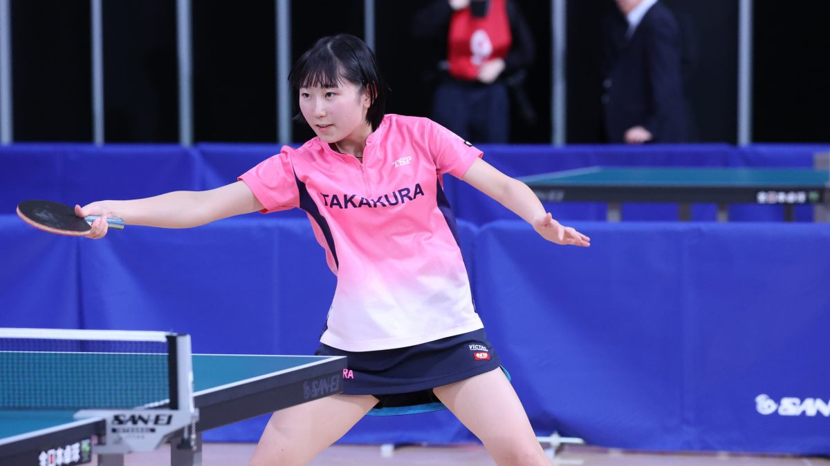 名経大高蔵高・蜂須賀、星槎中・香取らが2回戦へ＜全日本卓球2024ジュニア女子1回戦②＞