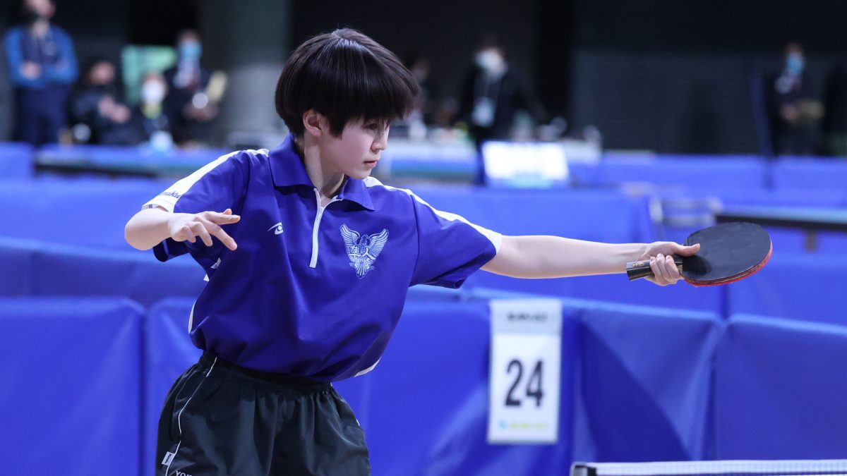 横浜隼人高・牛島、木下アカデミー・櫻井らが勝ち上がる＜全日本卓球2024ジュニア女子1回戦④＞