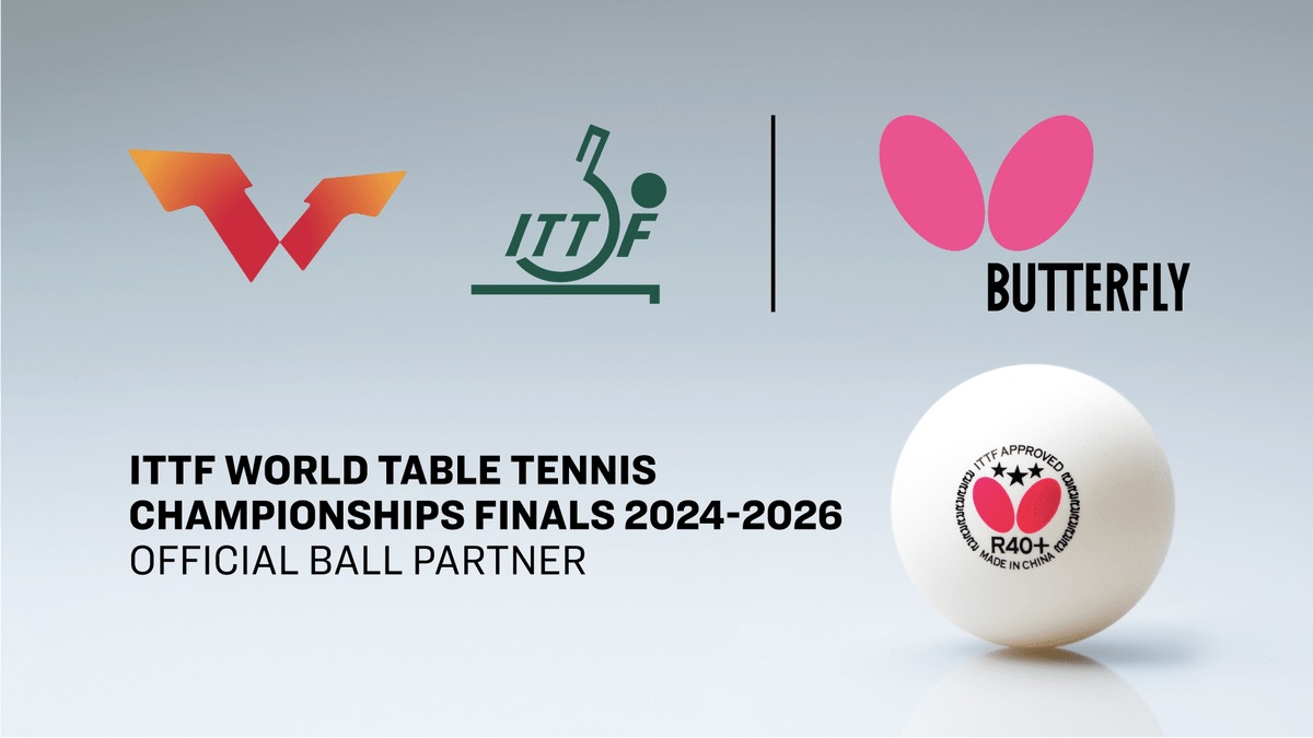 バタフライ 世界卓球2024～2026の3大会で公式ボールスポンサー就任決定