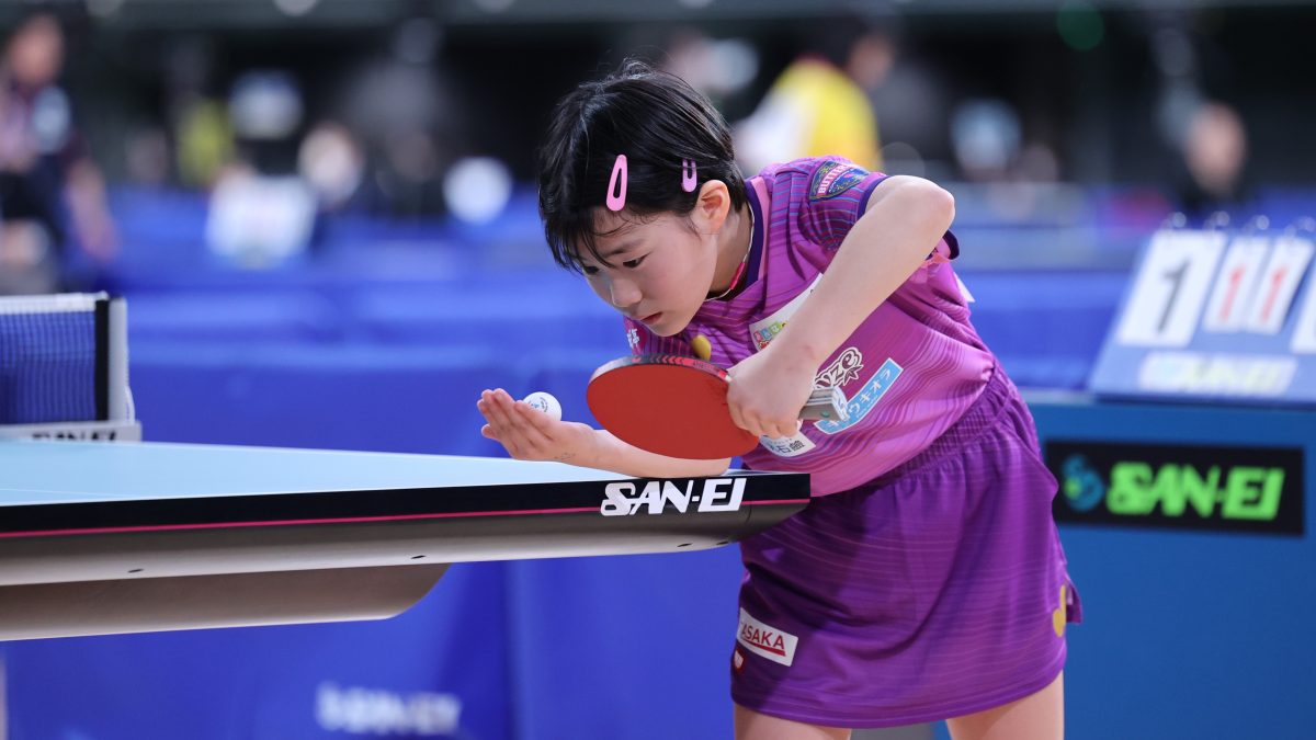 京都カグヤライズ・松島美空、初戦突破＜全日本卓球2024ジュニア女子1回戦①＞