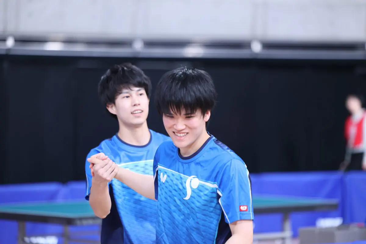希望が丘高の同級生3人で強豪ペアを次々撃破 ランクまであと一歩で「素直に楽しかった」杉本和也/阿部悠人ペア＜全日本卓球2024＞ |  卓球メディア｜Rallys（ラリーズ）