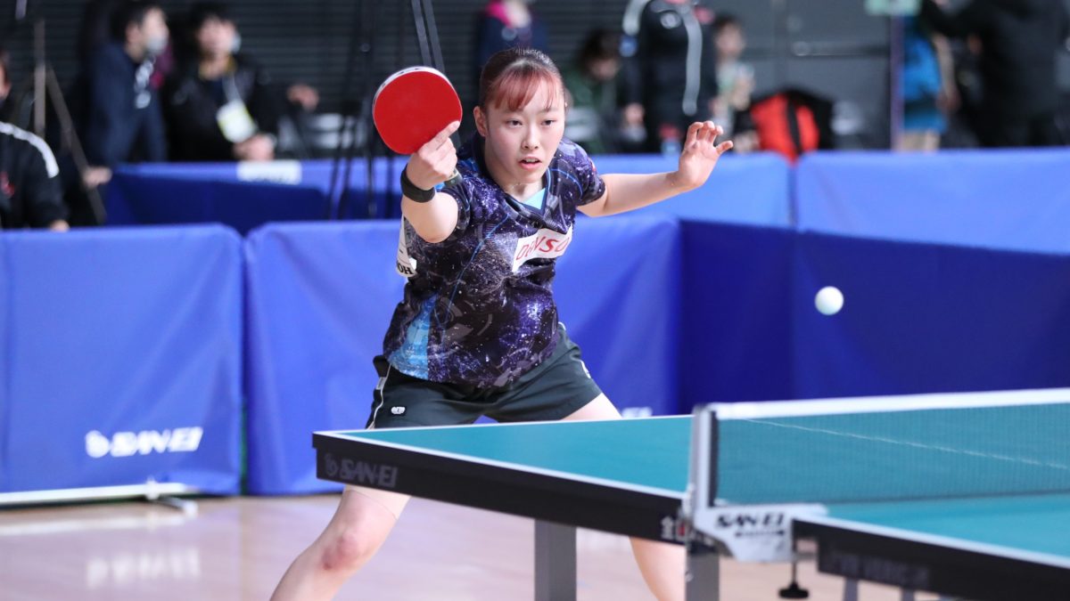 デンソー・赤江夏星、ストレート勝ちで3回戦へ＜全日本卓球2024女子シングルス2回戦①＞