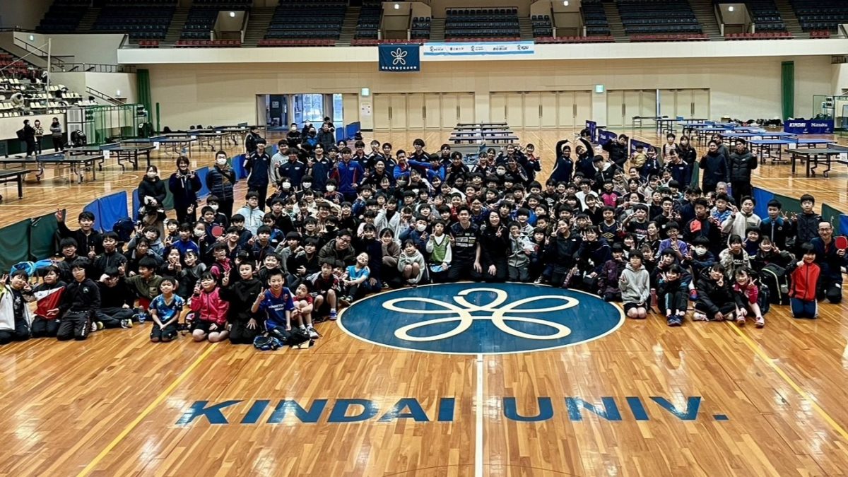 リブランディング目指す近畿大卓球部、「KINDAI BIG BLUE 卓球フェスティバル」開催　200名の小中学生参加