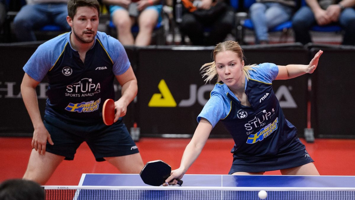 写真：クリスチャン・カールソン/クリスティーナ・ケルべリ（スウェーデン）/提供：ITTF