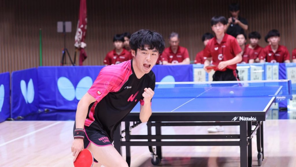 日本大、ラストまでもつれる熱戦で早稲田大下し全勝キープ<2024年春季関東学生卓球リーグ4日目・男子1部> | 卓球メディア|Rallys(ラリーズ)