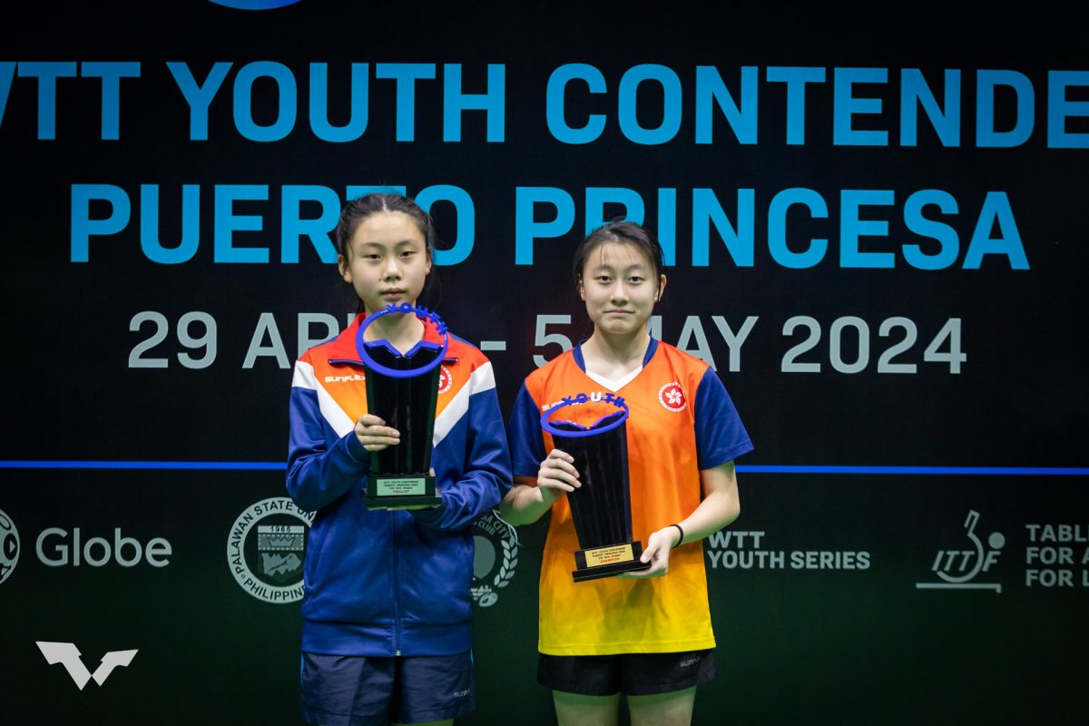 写真：U13女子シングルス表彰式/提供：WTT