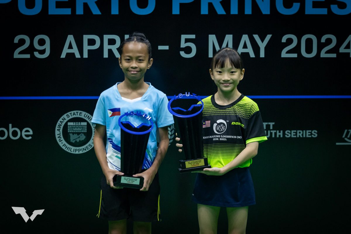 写真：U11女子シングルス表彰式/提供：WTT