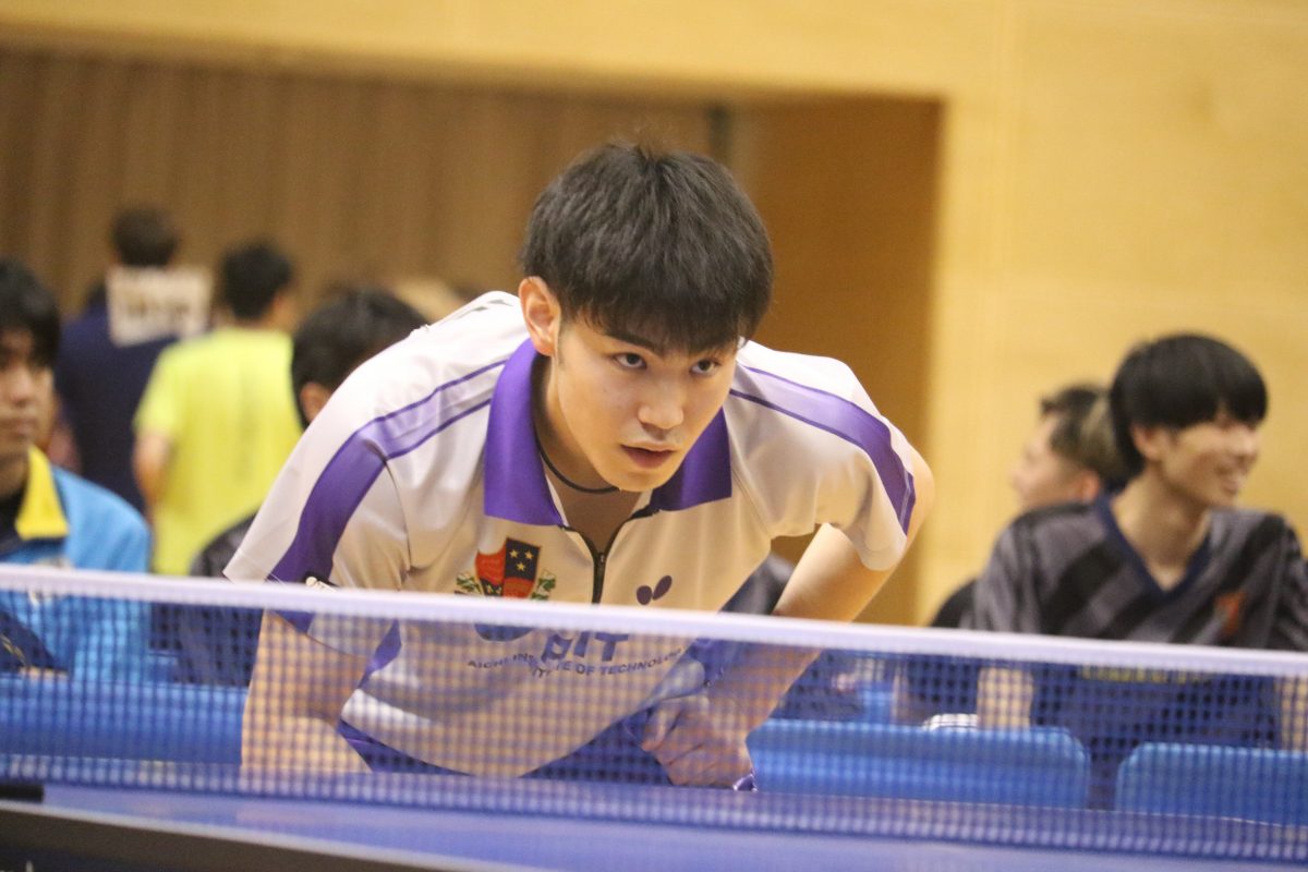 写真：横谷晟（愛知工業大学）/提供：東海学生卓球連盟