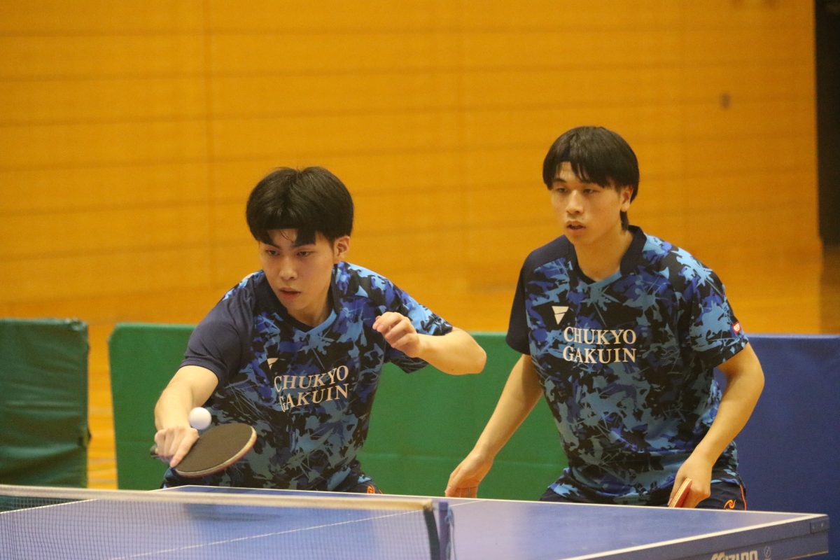 写真：佐藤遼太/泉川幸太（中京学院大）/提供：東海学生卓球連盟