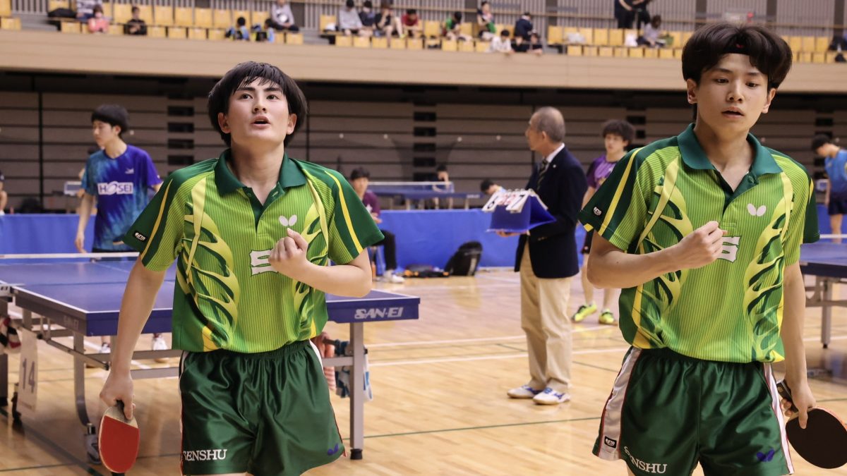 専修大学・坂本壮太/中谷歩夢ペアが男子ダブルス優勝＜令和６年度関東学生新人選手権大会＞