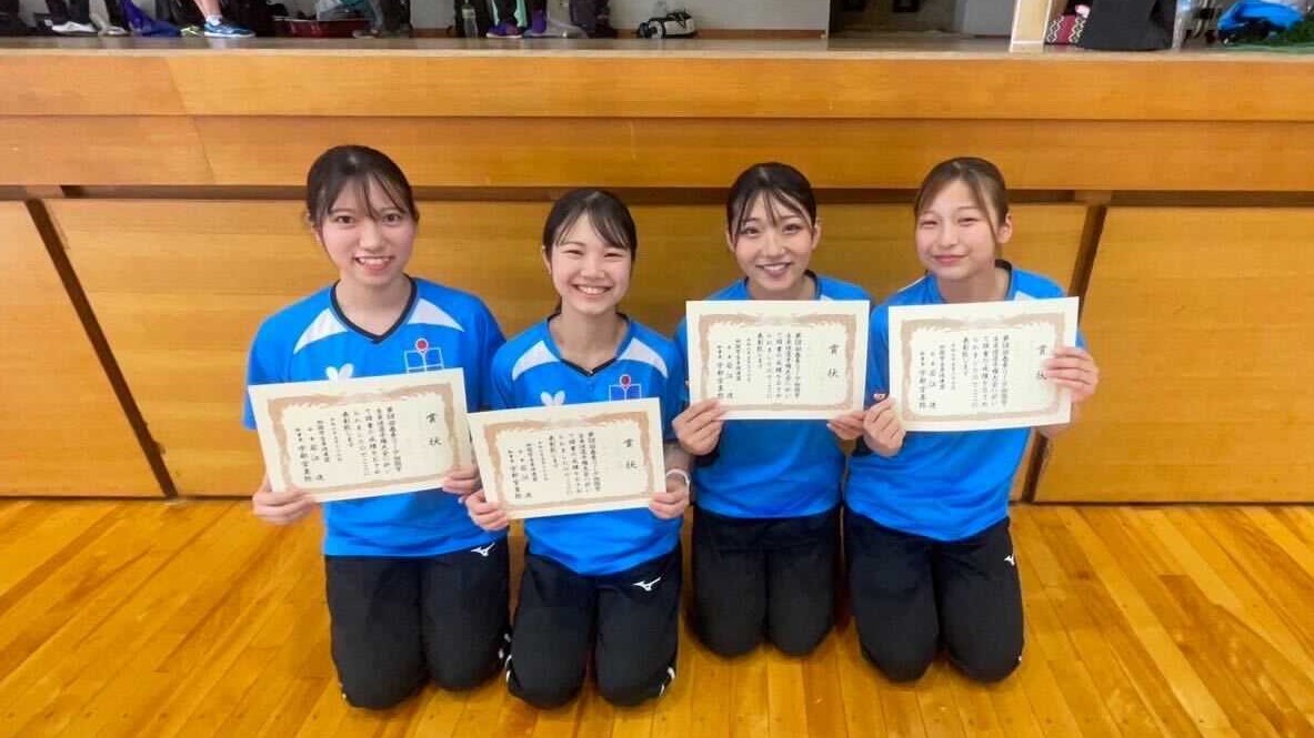 松山大学が女子団体優勝　男子は高知工科大学が制す＜第58回春季リーグ四国学生卓球選手権大会＞