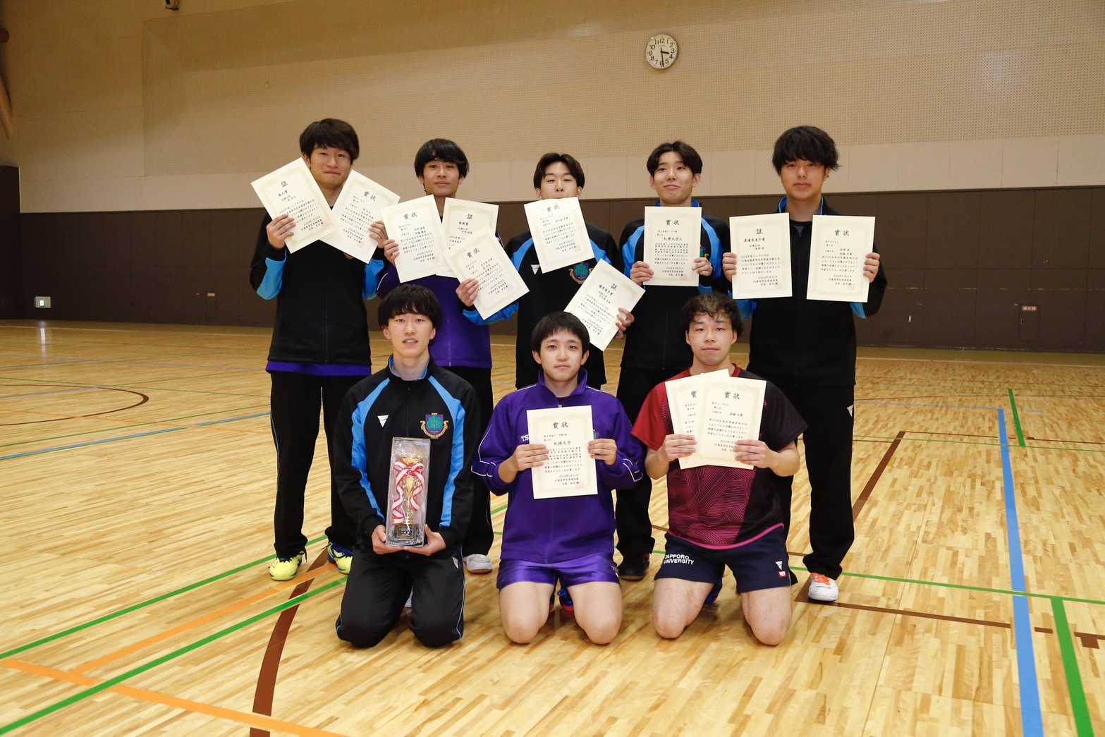写真：札幌大学/提供：北海道学生卓球連盟