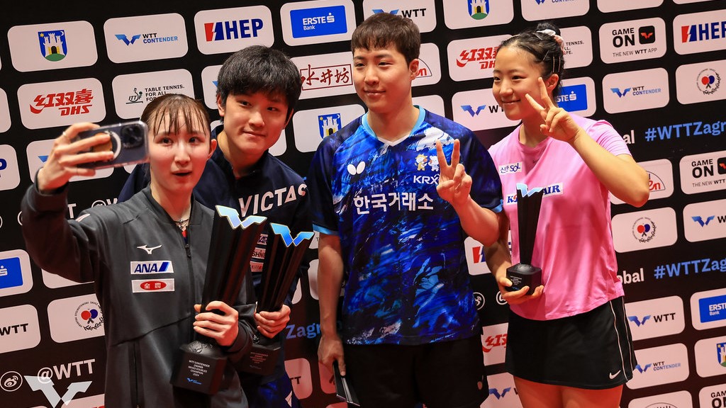 混合複は張本/早田ペアがV　男女シングルス、女子ダブルスで日本選手が決勝へ＜卓球・WTTコンテンダーザグレブ2024＞
