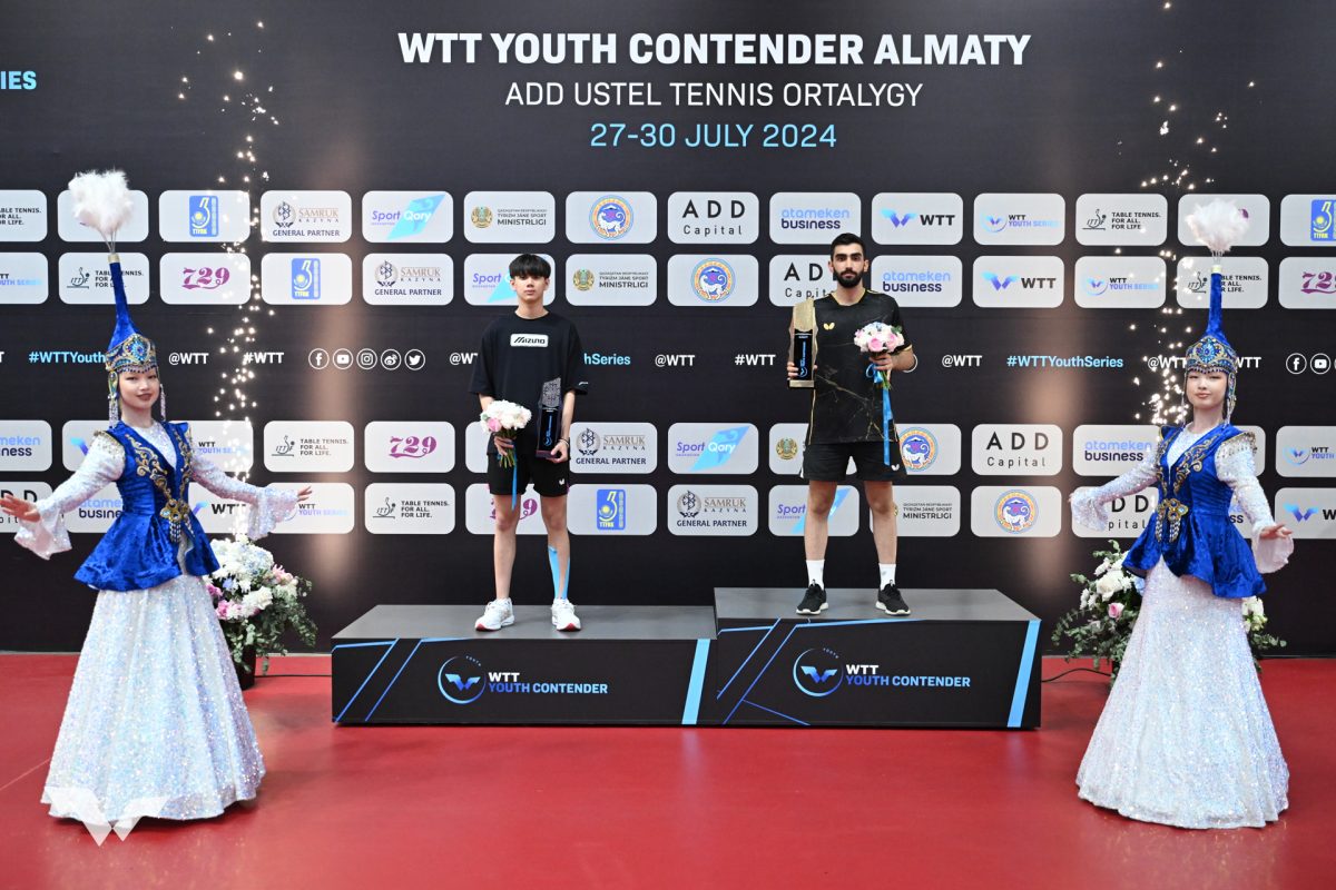 写真：U19男子シングルス表彰式/提供：WTT