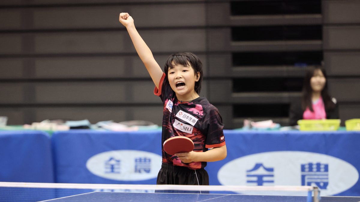 榎本和奏が第1シードを撃破で準々決勝進出　ホープス女子1～3回戦結果＜卓球・全農杯全日本ホカバ2024＞