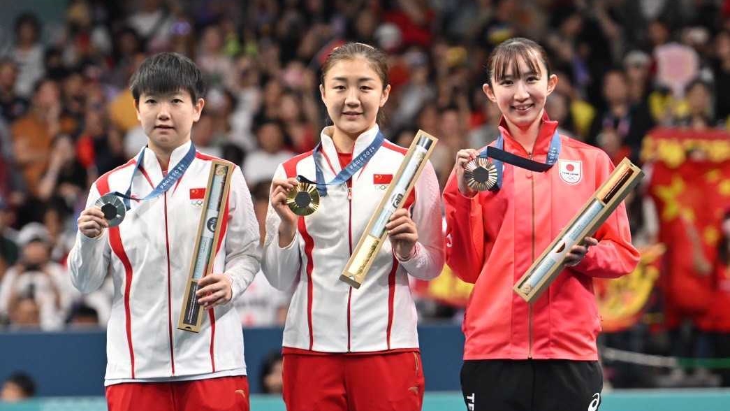 前回王者・陳夢、圧巻2連覇で女子単史上3人目の快挙達成　世界ランク1位・孫頴莎を破る＜パリ五輪卓球競技＞