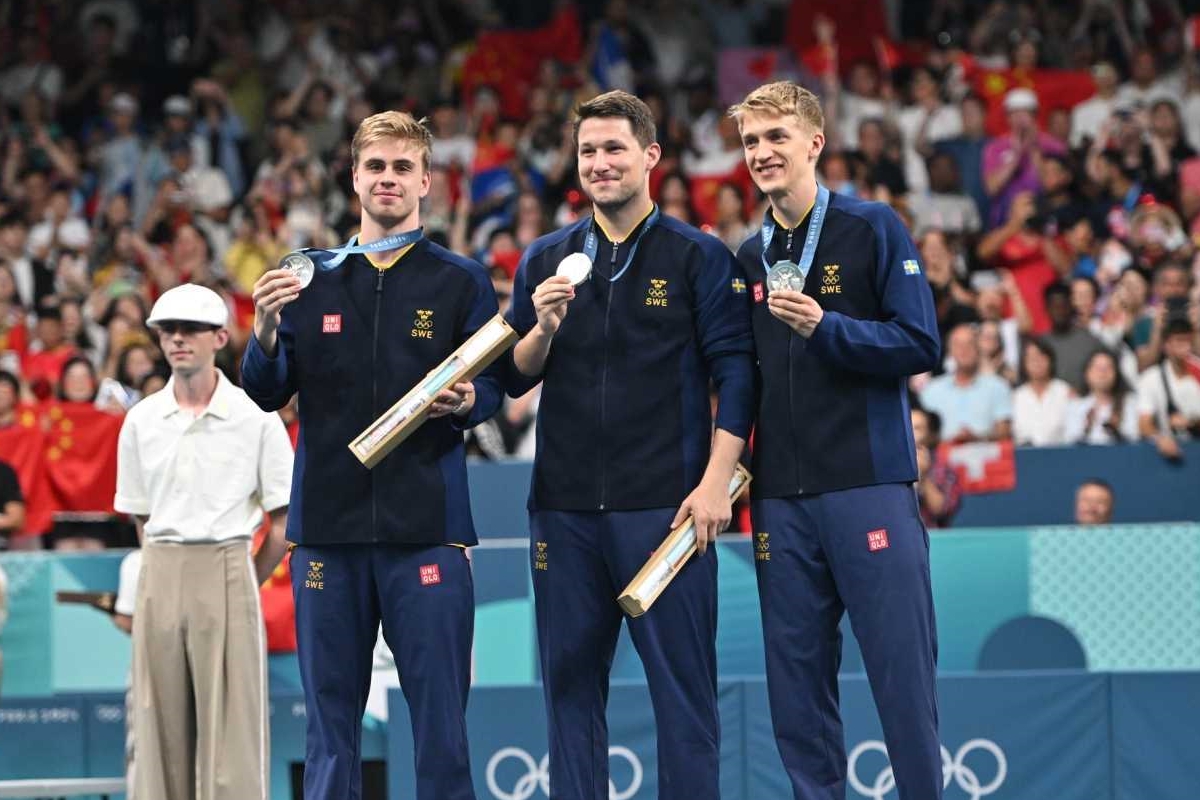 写真：男子スウェーデン代表/提供：ITTF/ONDA