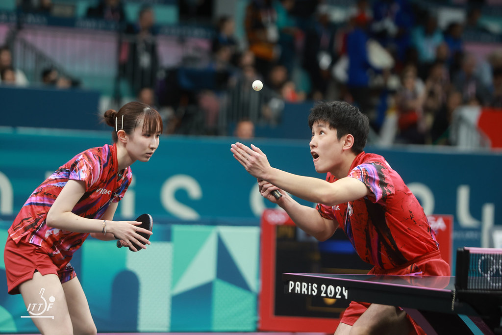 写真：張本智和（智和企画）/早田ひな（日本生命）/提供：ITTFWorld