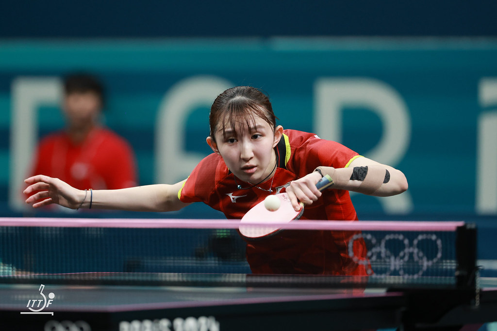 写真：早田ひな（日本生命）/提供：ITTFWorld