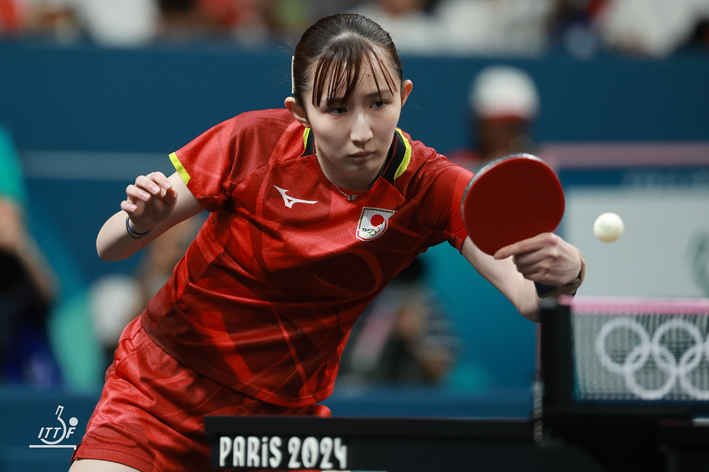 写真：早田ひな（日本生命）/提供：ITTFWorld