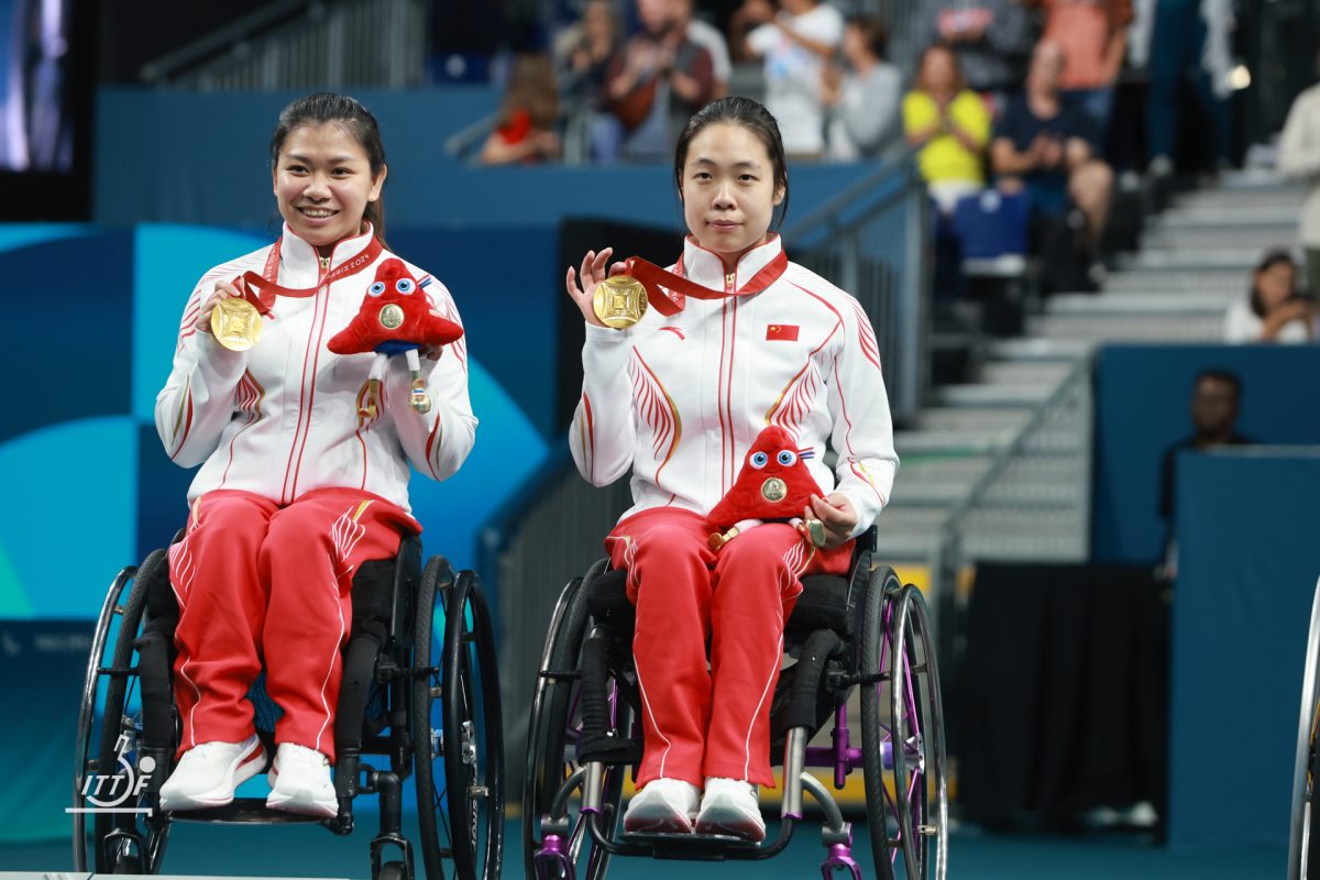 写真：GU Xiaodan/PAN Jiamin（中国）/提供：ITTFWorld