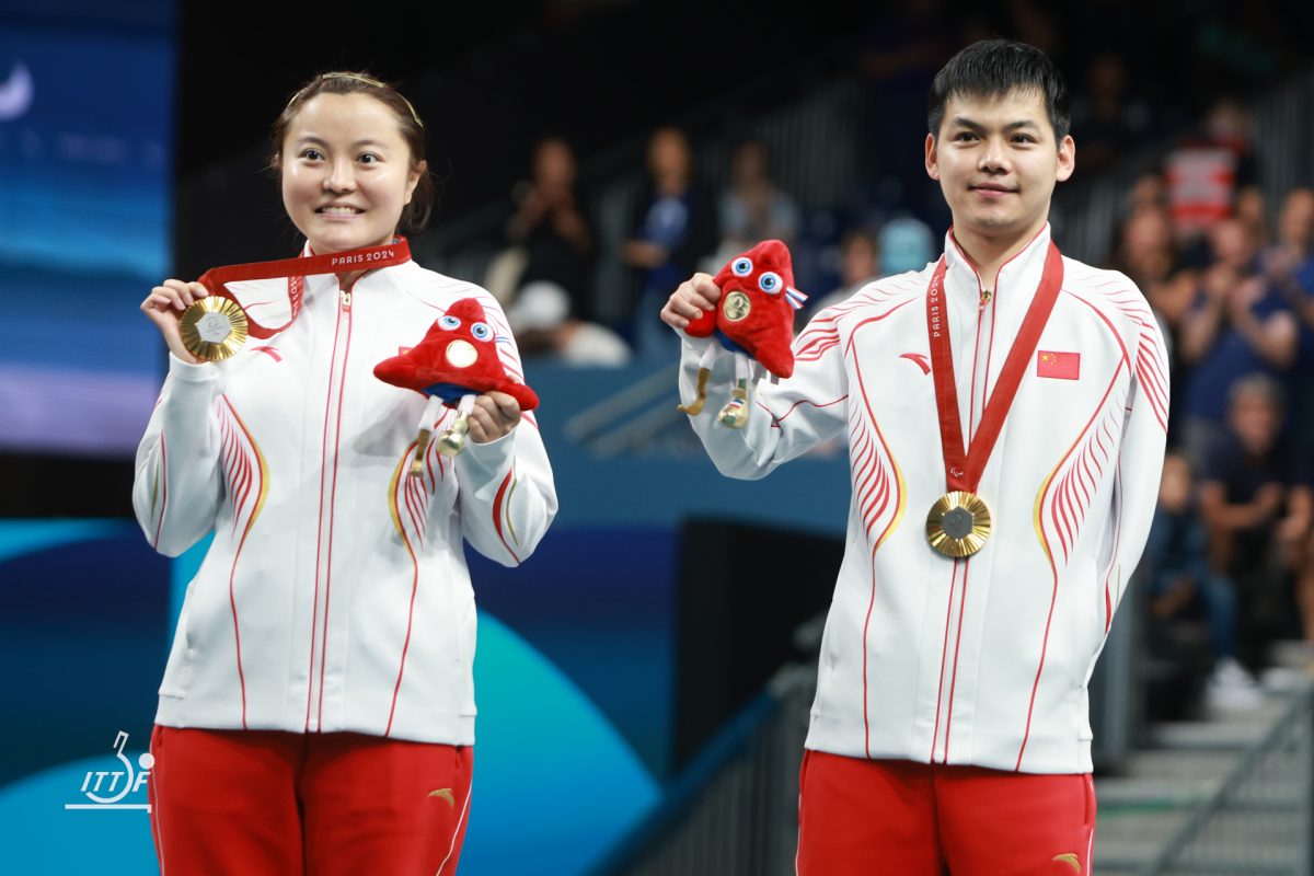 写真：ZHAO Shuai/MAO Jingdian（中国）/提供：ITTFWorld