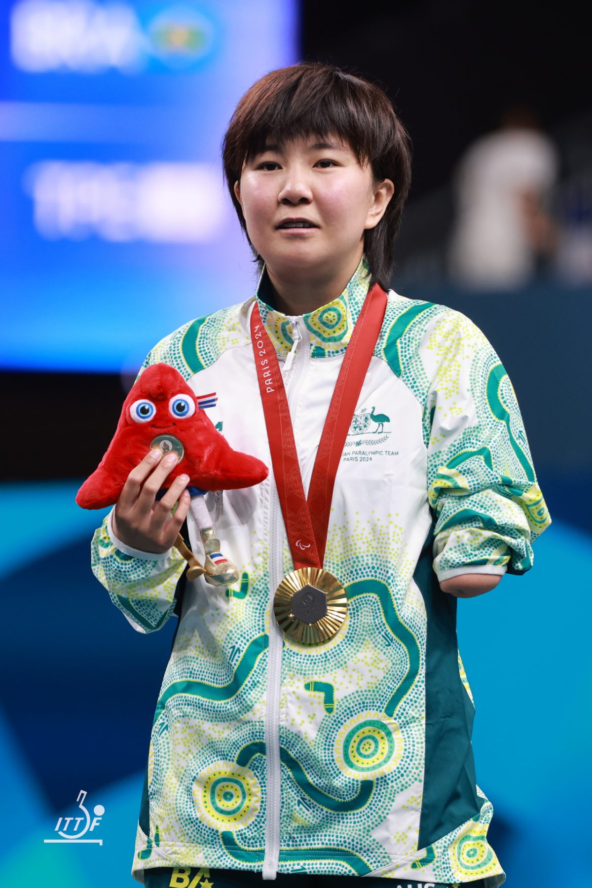 写真：YANG Qian（オーストラリア）/提供：ITTFWorld